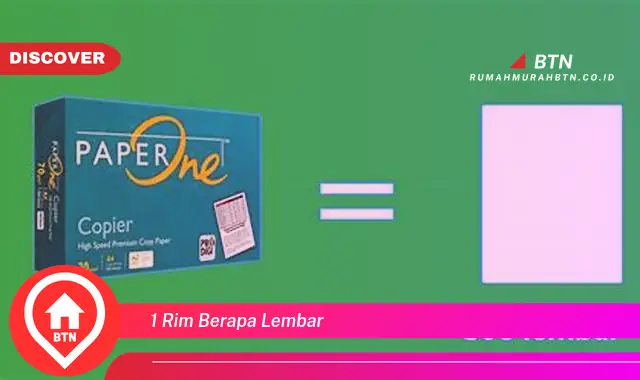 1 rim berapa lembar