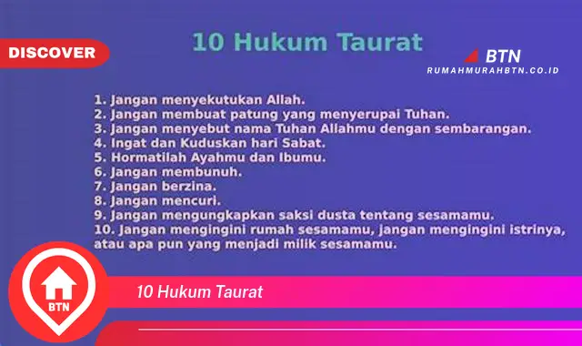 10 hukum taurat