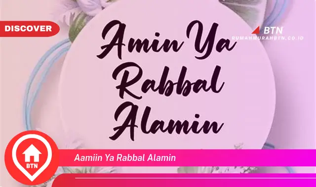 aamiin ya rabbal alamin