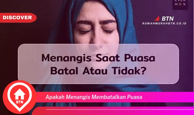 apakah menangis membatalkan puasa