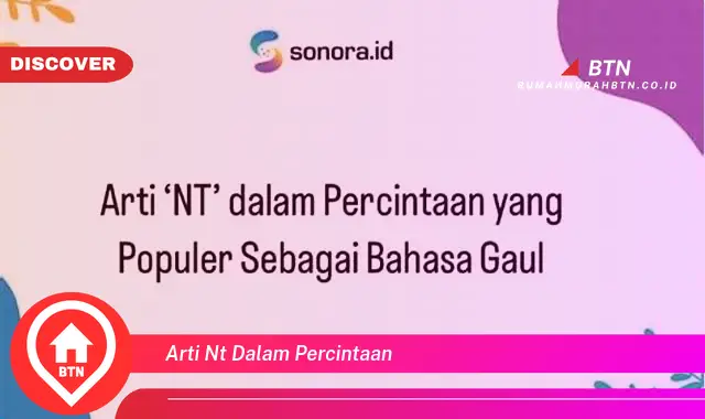 arti nt dalam percintaan