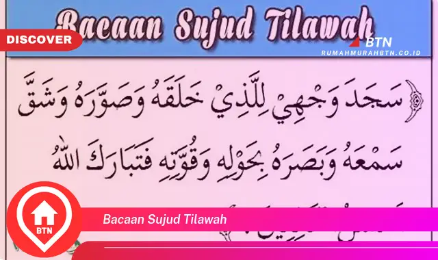 bacaan sujud tilawah