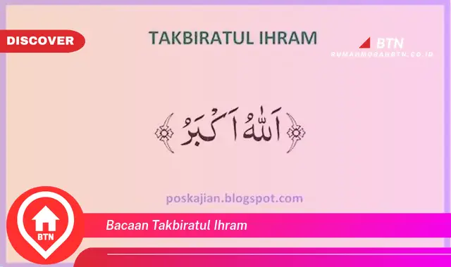 bacaan takbiratul ihram