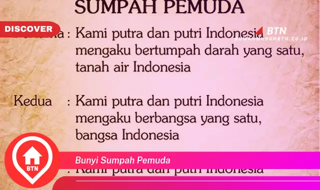 bunyi sumpah pemuda