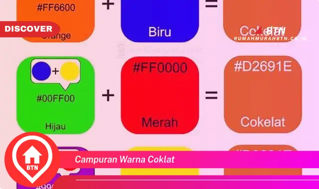 campuran warna coklat