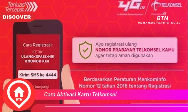 cara aktivasi kartu telkomsel