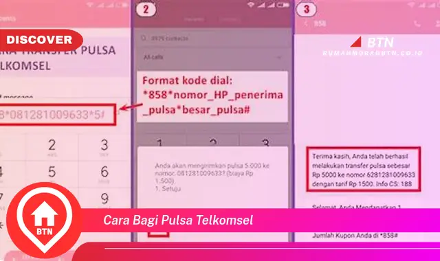 cara bagi pulsa telkomsel