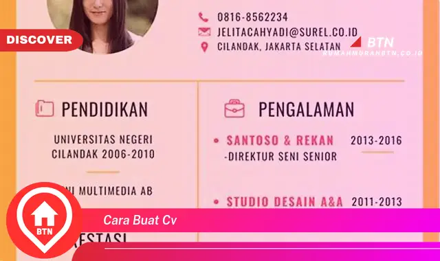 cara buat cv