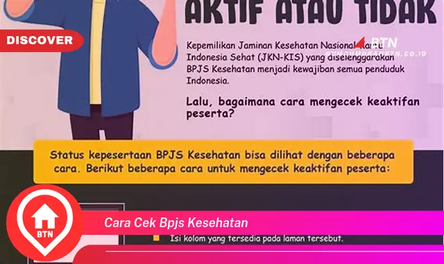 cara cek bpjs kesehatan