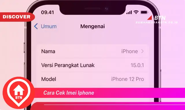 cara cek imei iphone