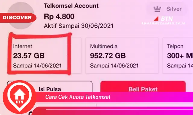 cara cek kuota telkomsel