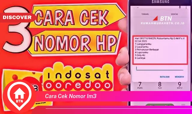 cara cek nomor im3