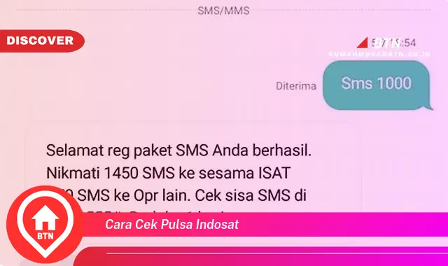 cara cek pulsa indosat