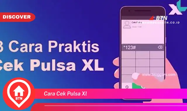 cara cek pulsa xl