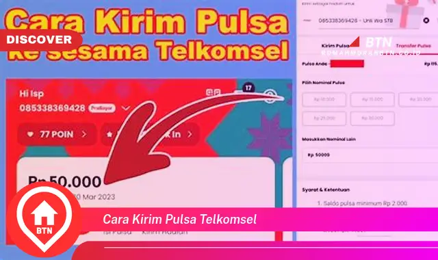 cara kirim pulsa telkomsel