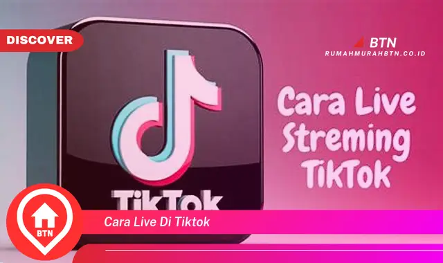 cara live di tiktok