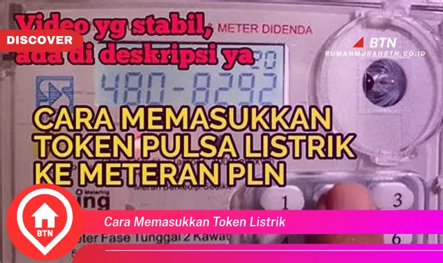 cara memasukkan token listrik