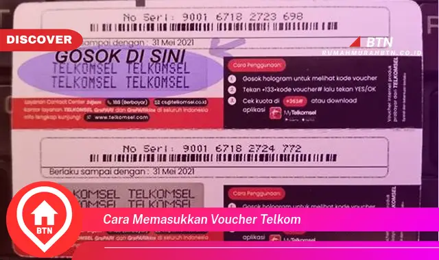 cara memasukkan voucher telkom