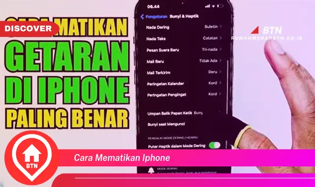 cara mematikan iphone