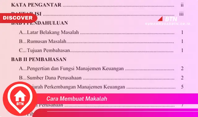 cara membuat makalah