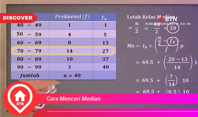 cara mencari median