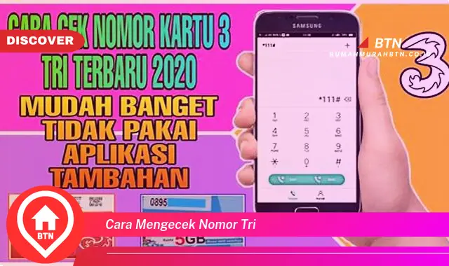 cara mengecek nomor tri