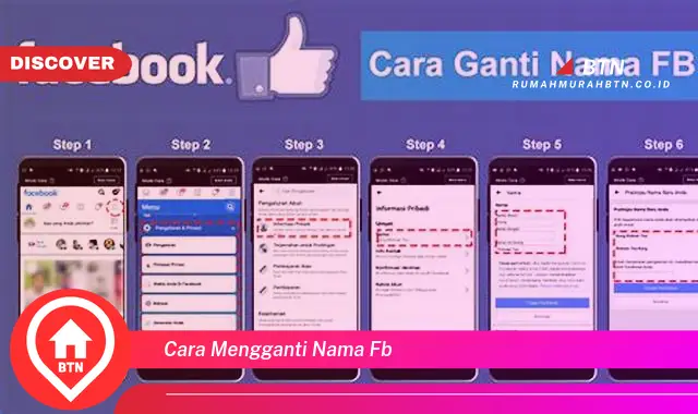 cara mengganti nama fb