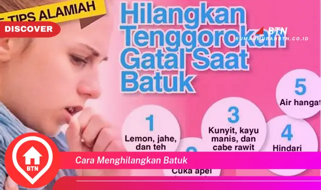 cara menghilangkan batuk