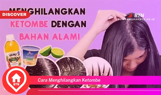 cara menghilangkan ketombe