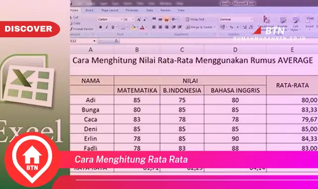 cara menghitung rata rata