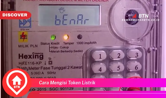 cara mengisi token listrik