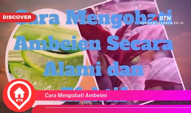 cara mengobati ambeien