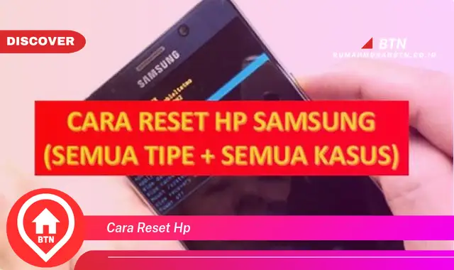 cara reset hp