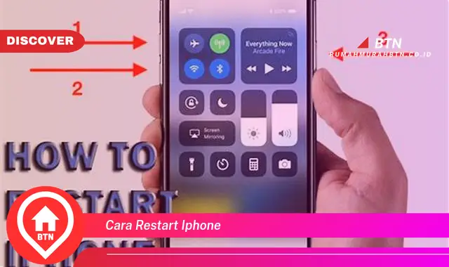 cara restart iphone