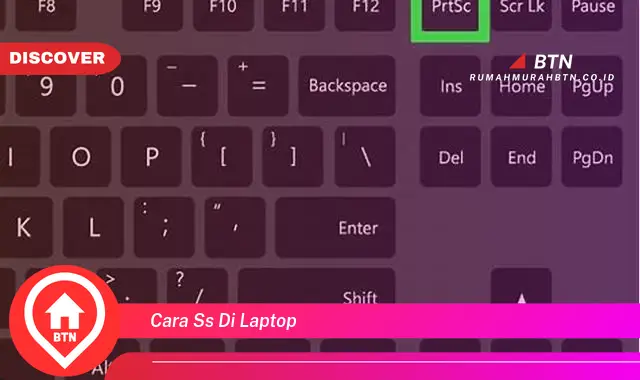cara ss di laptop