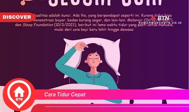 cara tidur cepat