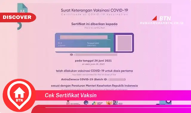 cek sertifikat vaksin