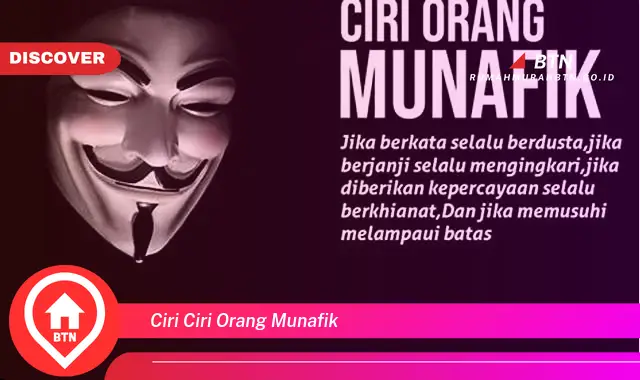 ciri ciri orang munafik