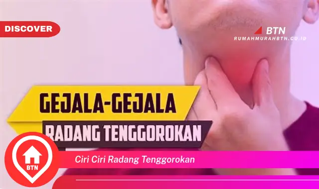 ciri ciri radang tenggorokan