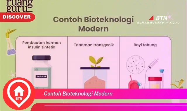 contoh bioteknologi modern