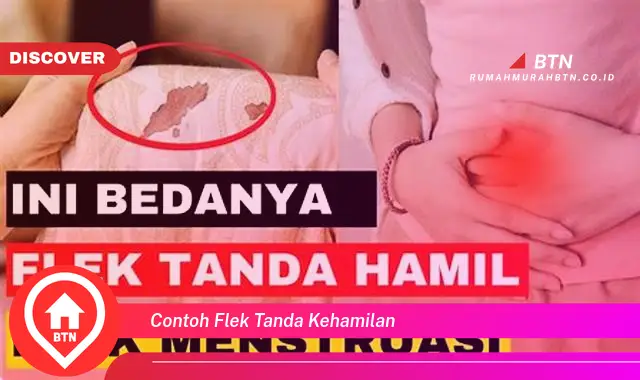 contoh flek tanda kehamilan