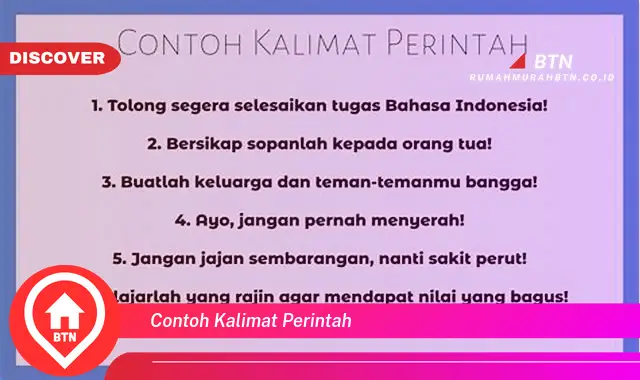 contoh kalimat perintah