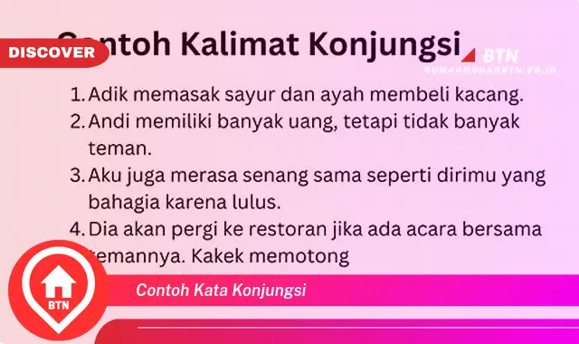 contoh kata konjungsi