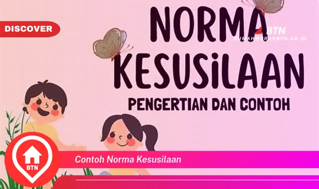 contoh norma kesusilaan