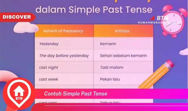 contoh simple past tense