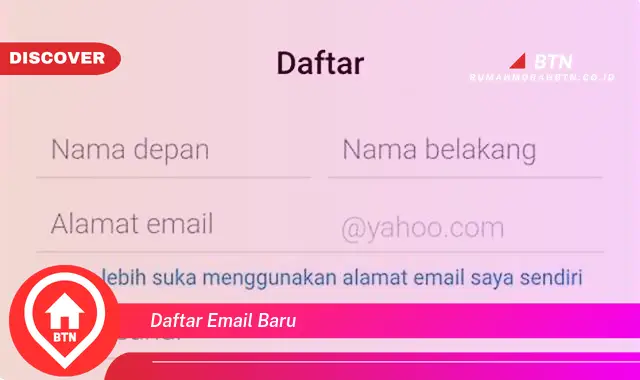 daftar email baru