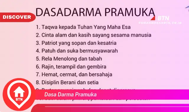 dasa darma pramuka