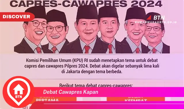 debat cawapres kapan