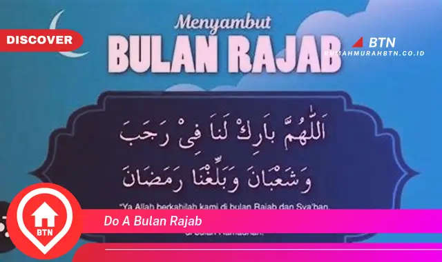 do a bulan rajab