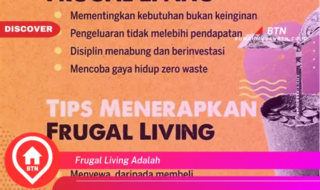 frugal living adalah